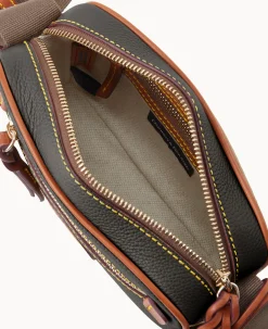 Dooney & Bourke Pebbled Leather|Mini Bags<All Weather Leather 3.0 Camera Crossbody 20 Black