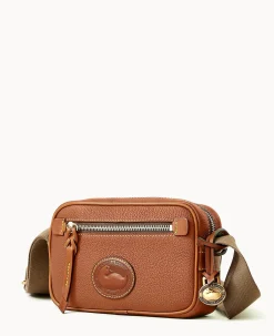 Dooney & Bourke Pebbled Leather|Mini Bags<All Weather Leather 3.0 Camera Crossbody 20 Caramel