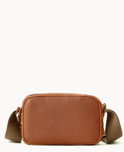 Dooney & Bourke Pebbled Leather|Mini Bags<All Weather Leather 3.0 Camera Crossbody 20 Caramel