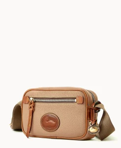 Dooney & Bourke Pebbled Leather|Mini Bags<All Weather Leather 3.0 Camera Crossbody 20 Taupe