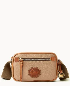 Dooney & Bourke Pebbled Leather|Mini Bags<All Weather Leather 3.0 Camera Crossbody 20 Taupe