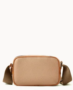 Dooney & Bourke Pebbled Leather|Mini Bags<All Weather Leather 3.0 Camera Crossbody 20 Taupe