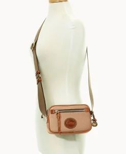 Dooney & Bourke Pebbled Leather|Mini Bags<All Weather Leather 3.0 Camera Crossbody 20 Taupe