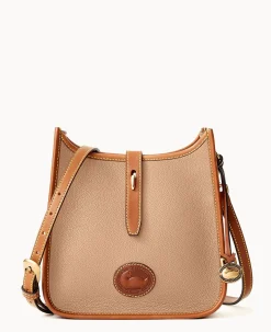 Dooney & Bourke Pebbled Leather|Mini Bags<All Weather Leather 3.0 Crossbody 22 Taupe