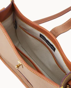 Dooney & Bourke Pebbled Leather|Mini Bags<All Weather Leather 3.0 Crossbody 22 Taupe