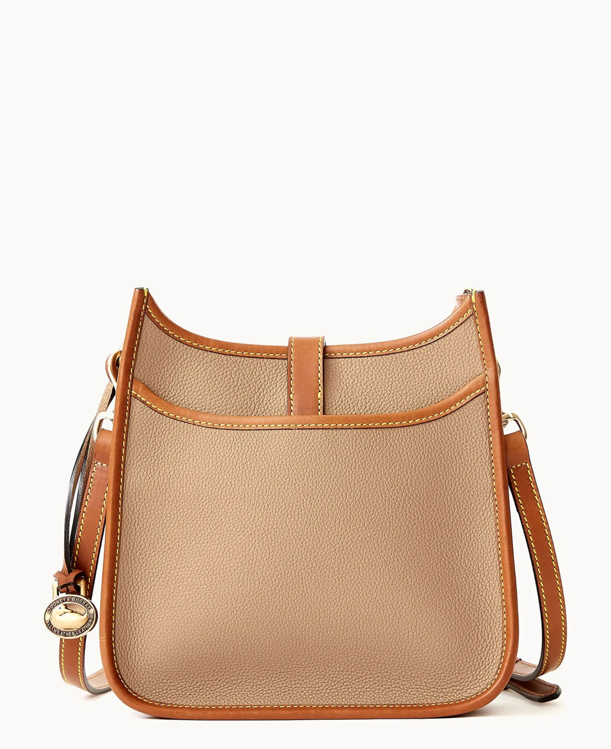 Dooney & Bourke Pebbled Leather|Mini Bags<All Weather Leather 3.0 Crossbody 22 Taupe
