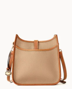 Dooney & Bourke Pebbled Leather|Mini Bags<All Weather Leather 3.0 Crossbody 22 Taupe