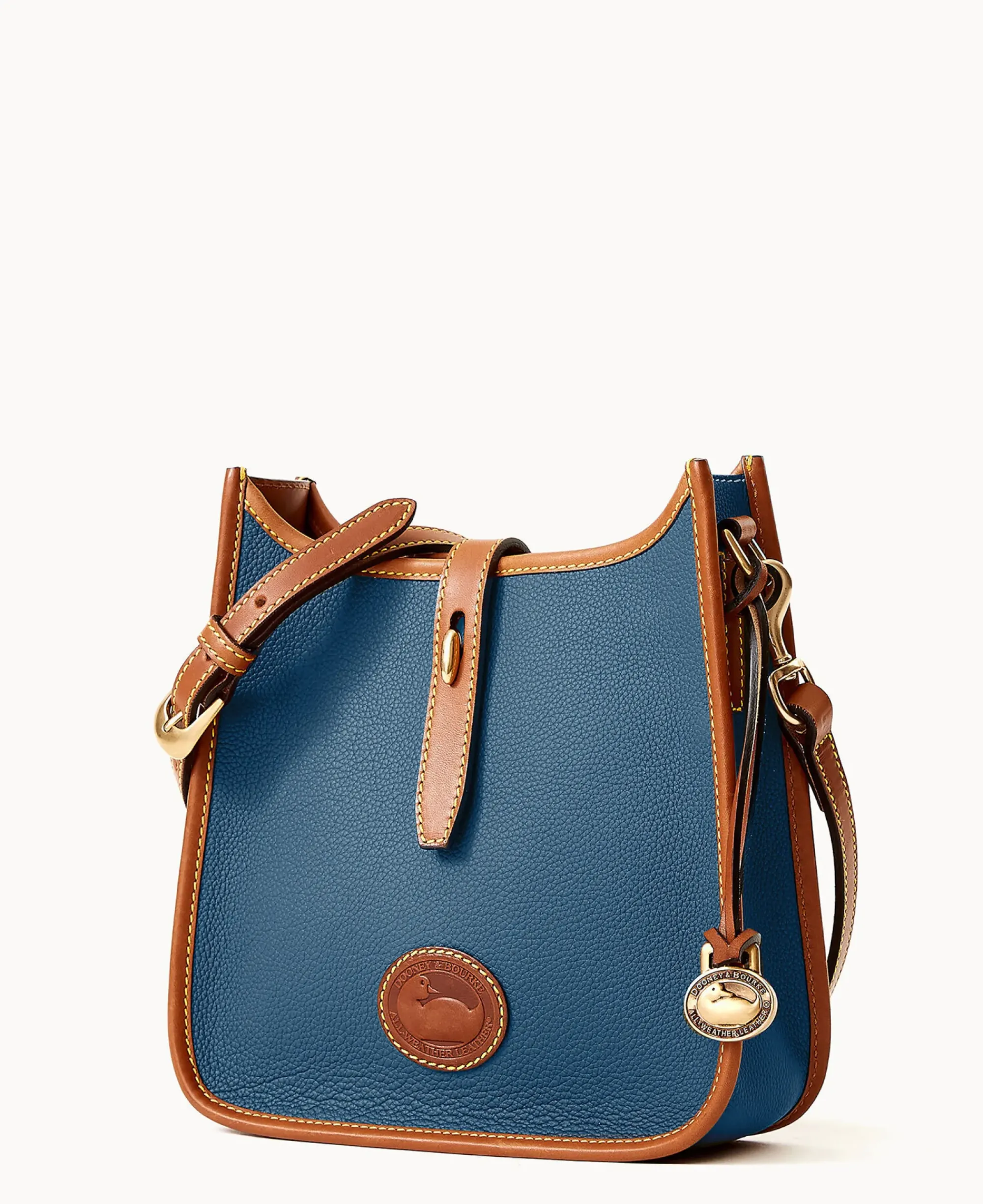 Dooney & Bourke Pebbled Leather|Mini Bags<All Weather Leather 3.0 Crossbody 22 Denim