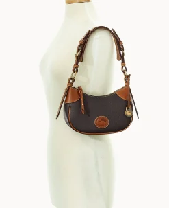Dooney & Bourke Ready For the Getaway|Pebbled Leather<All Weather Leather 3.0 Demi Shoulder 22 Black