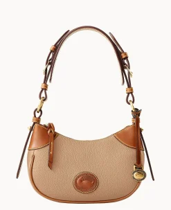 Dooney & Bourke Ready For the Getaway|Pebbled Leather<All Weather Leather 3.0 Demi Shoulder 22 Taupe