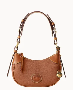 Dooney & Bourke Ready For the Getaway|Pebbled Leather<All Weather Leather 3.0 Demi Shoulder 22 Caramel