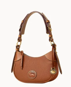 Dooney & Bourke Ready For the Getaway|Pebbled Leather<All Weather Leather 3.0 Demi Shoulder 22 Caramel