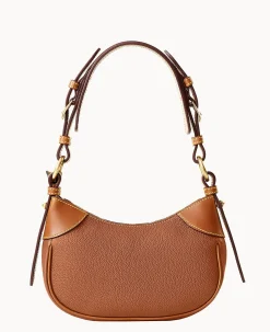 Dooney & Bourke Ready For the Getaway|Pebbled Leather<All Weather Leather 3.0 Demi Shoulder 22 Caramel