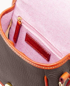 Dooney & Bourke Pebbled Leather|Mini Bags<All Weather Leather 2 Duck Bag Brown Tmoro
