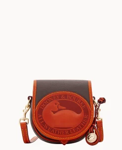 Dooney & Bourke Pebbled Leather|Mini Bags<All Weather Leather 2 Duck Bag Brown Tmoro