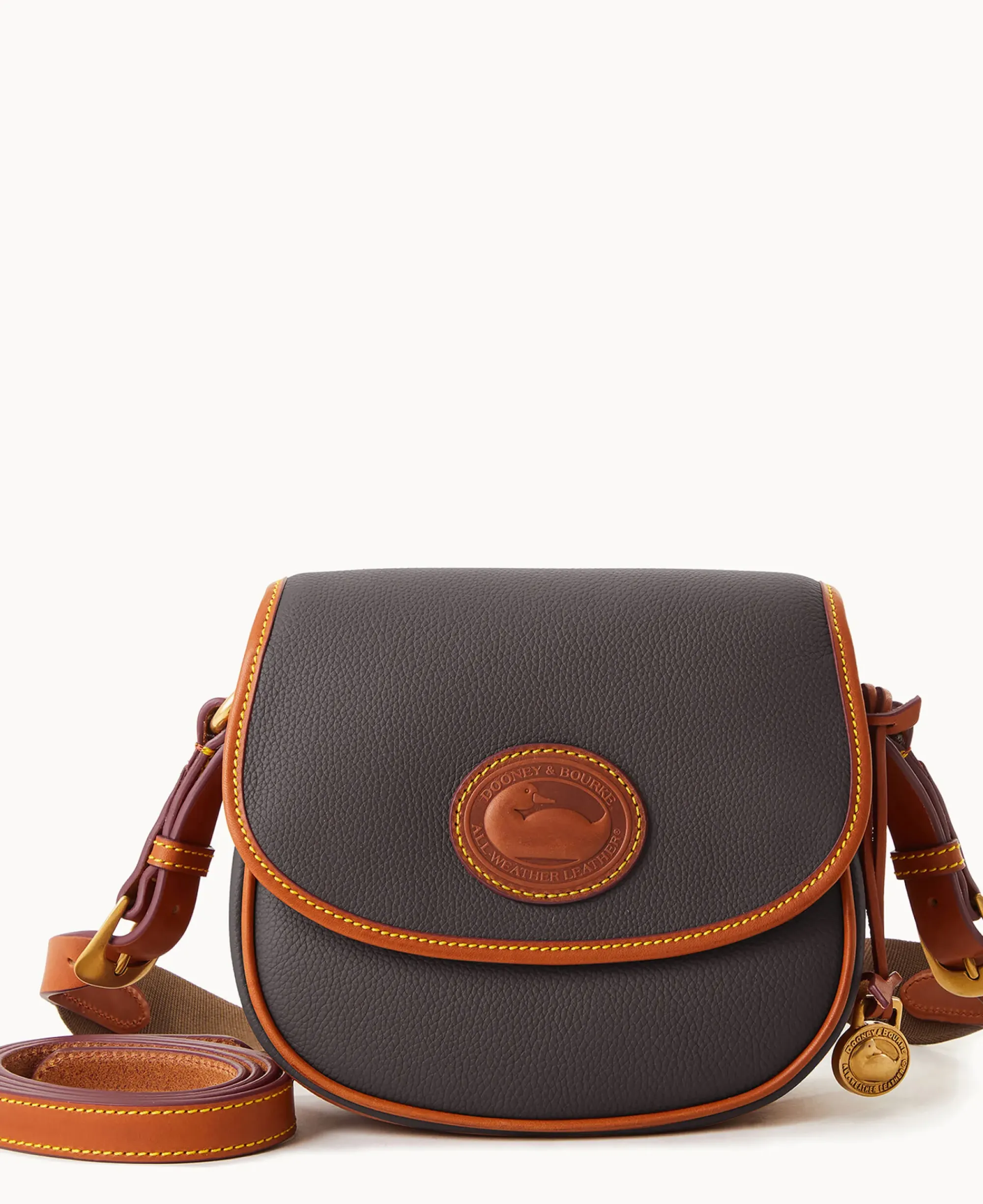 Dooney & Bourke Pebbled Leather|Mini Bags<All Weather Leather 3.0 Saddle Crossbody 20 Black