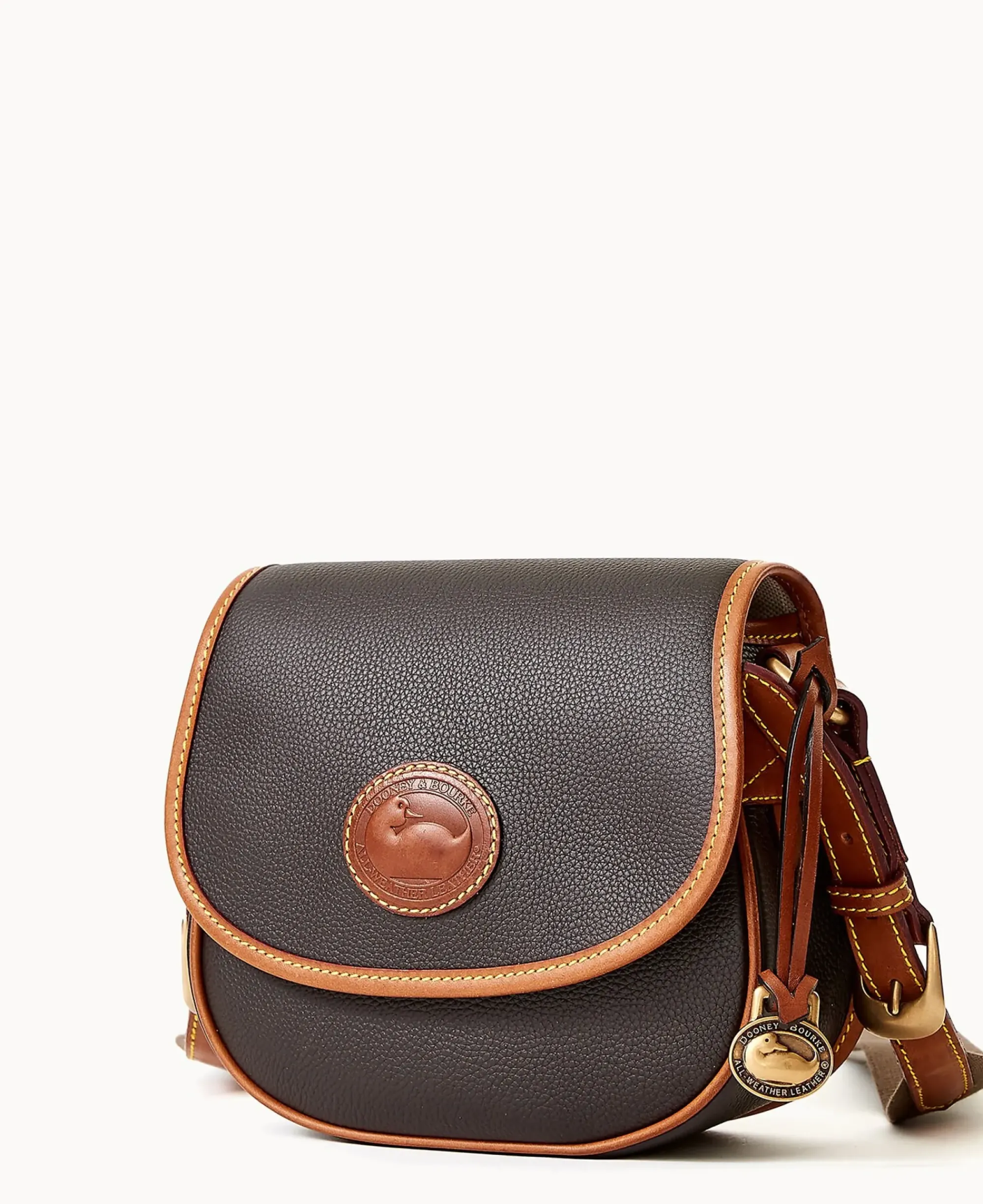 Dooney & Bourke Pebbled Leather|Mini Bags<All Weather Leather 3.0 Saddle Crossbody 20 Black