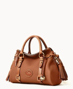Dooney & Bourke Ready For the Getaway|Pebbled Leather<All Weather Leather 3.0 Satchel 30 Caramel
