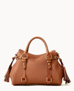 Dooney & Bourke Ready For the Getaway|Pebbled Leather<All Weather Leather 3.0 Satchel 30 Caramel