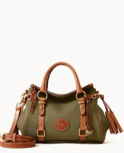 Dooney & Bourke Ready For the Getaway|Pebbled Leather<All Weather Leather 3.0 Satchel 30 Green