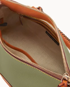 Dooney & Bourke Ready For the Getaway|Pebbled Leather<All Weather Leather 3.0 Satchel 30 Green
