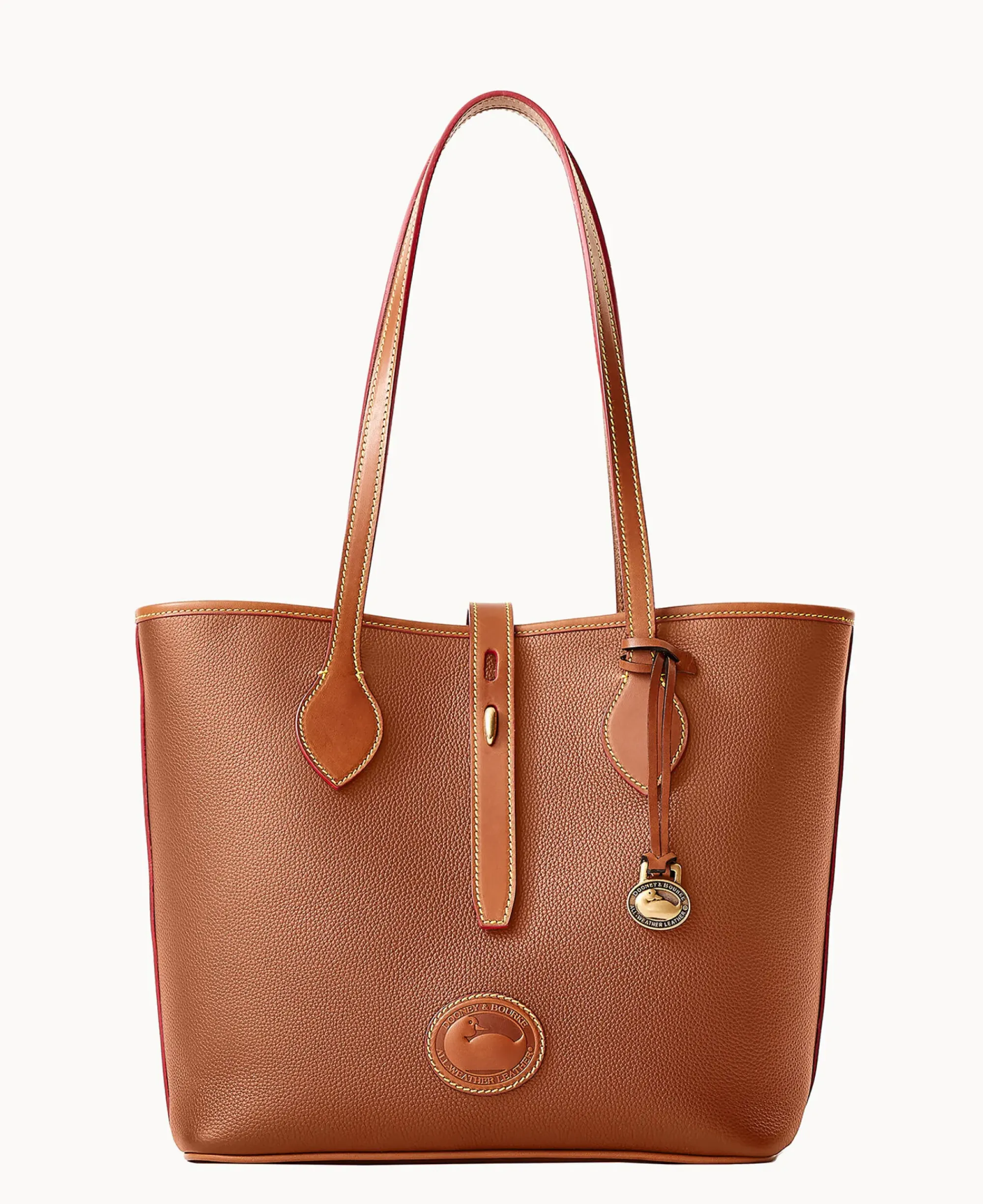 Dooney & Bourke Ready For the Getaway|Pebbled Leather<All Weather Leather 3.0 Tote 36 Caramel