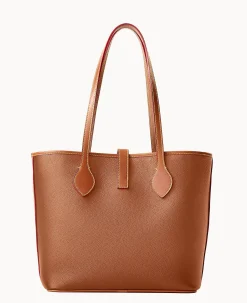Dooney & Bourke Ready For the Getaway|Pebbled Leather<All Weather Leather 3.0 Tote 36 Caramel