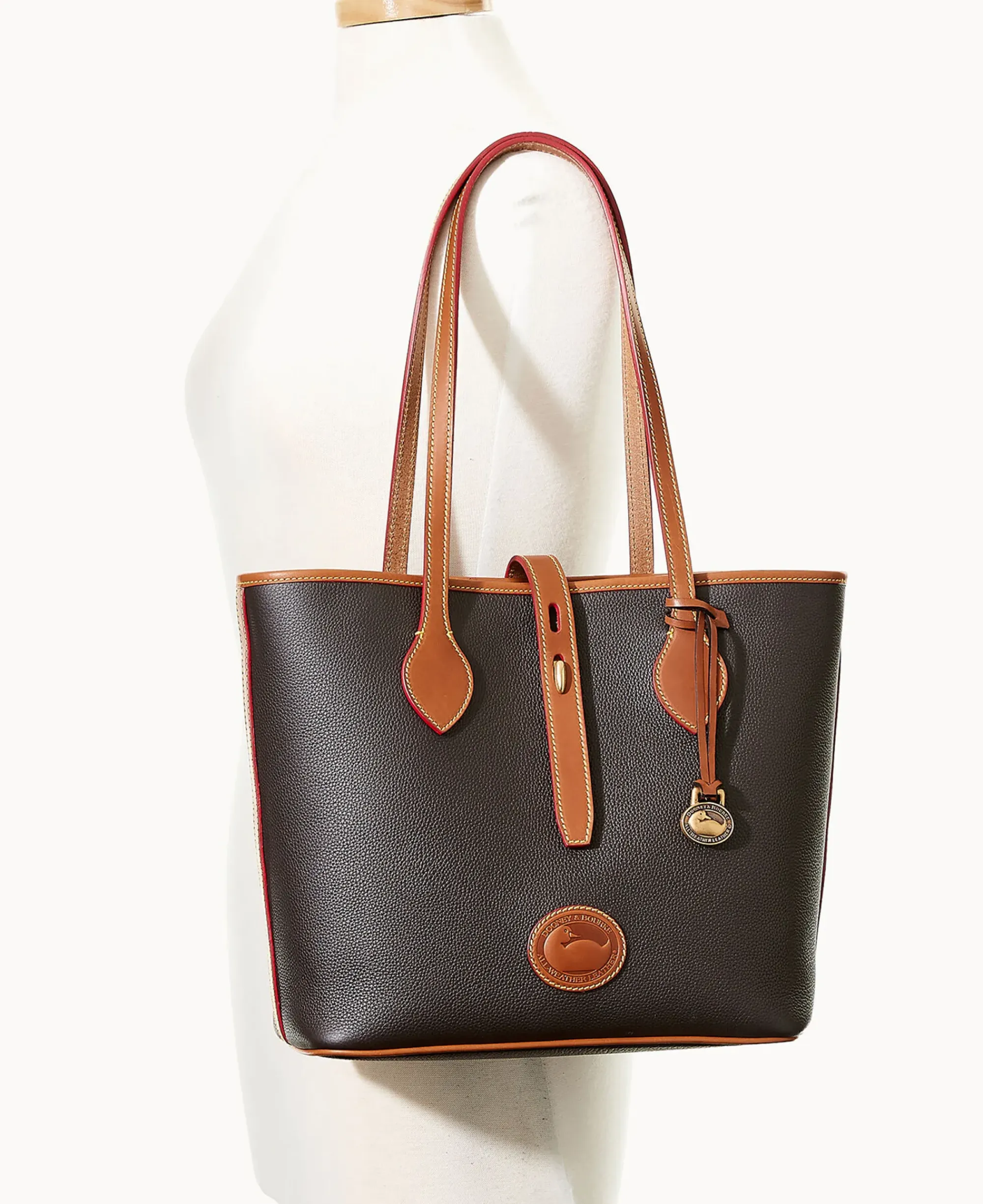 Dooney & Bourke Ready For the Getaway|Pebbled Leather<All Weather Leather 3.0 Tote 36 Black