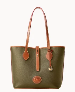 Dooney & Bourke Ready For the Getaway|Pebbled Leather<All Weather Leather 3.0 Tote 36 Green