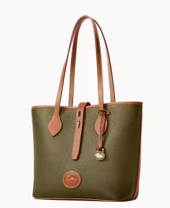 Dooney & Bourke Ready For the Getaway|Pebbled Leather<All Weather Leather 3.0 Tote 36 Green