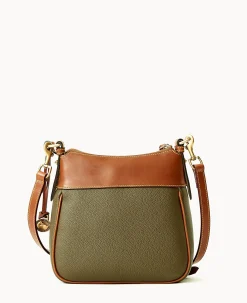 Dooney & Bourke Pebbled Leather|Mini Bags<All Weather Leather 3.0 Zip Top Crossbody 23 Green