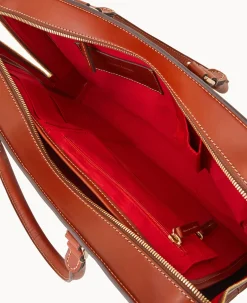 Dooney & Bourke The Alto Collection|Smooth Leather<Alto Bradley Briefcase Saddle