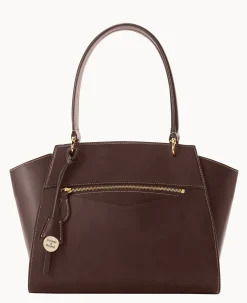 Dooney & Bourke The Alto Collection|Smooth Leather<Alto Callista Chocolate