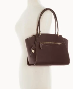 Dooney & Bourke The Alto Collection|Smooth Leather<Alto Callista Chocolate