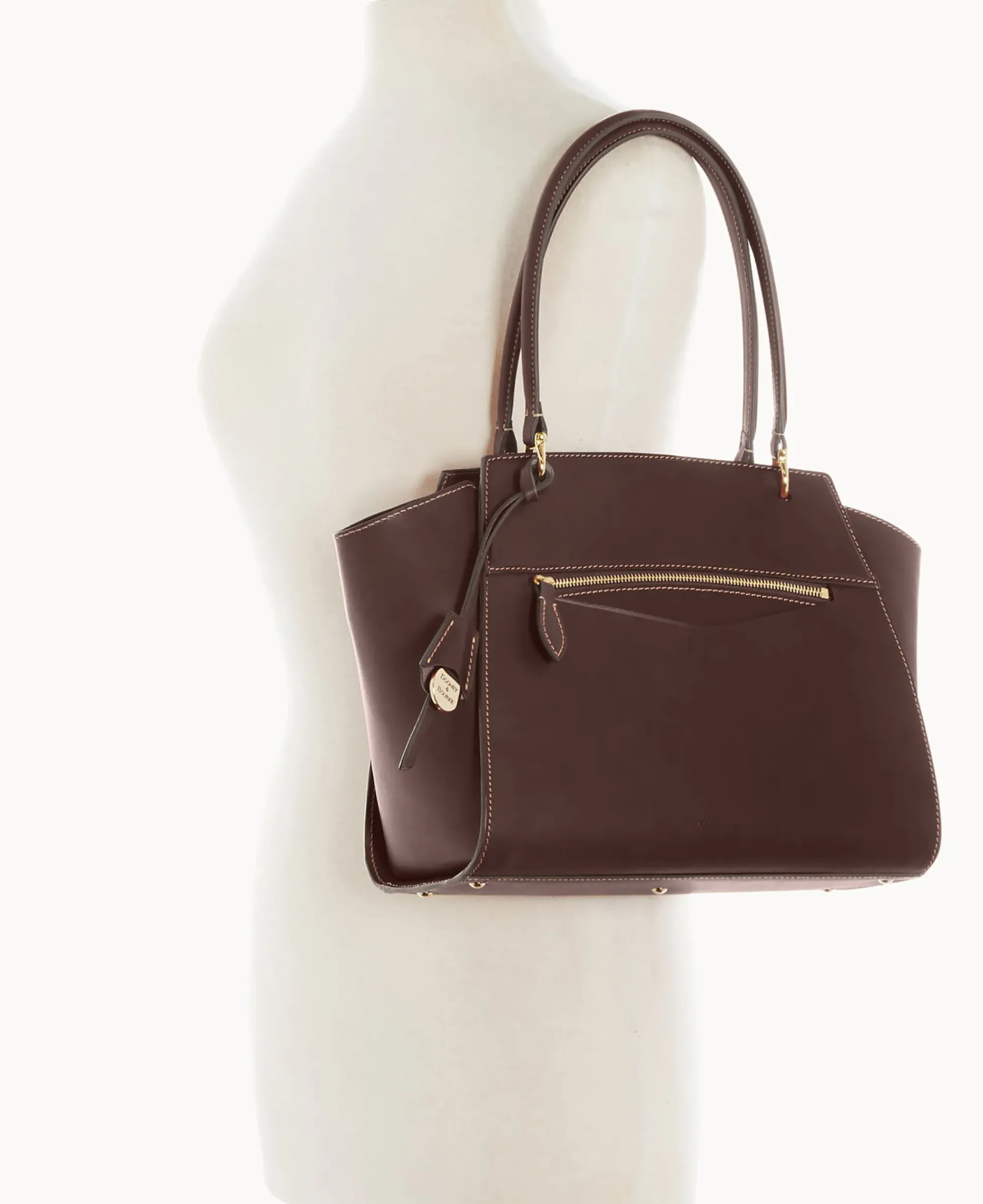 Dooney & Bourke The Alto Collection|Smooth Leather<Alto Callista Chocolate
