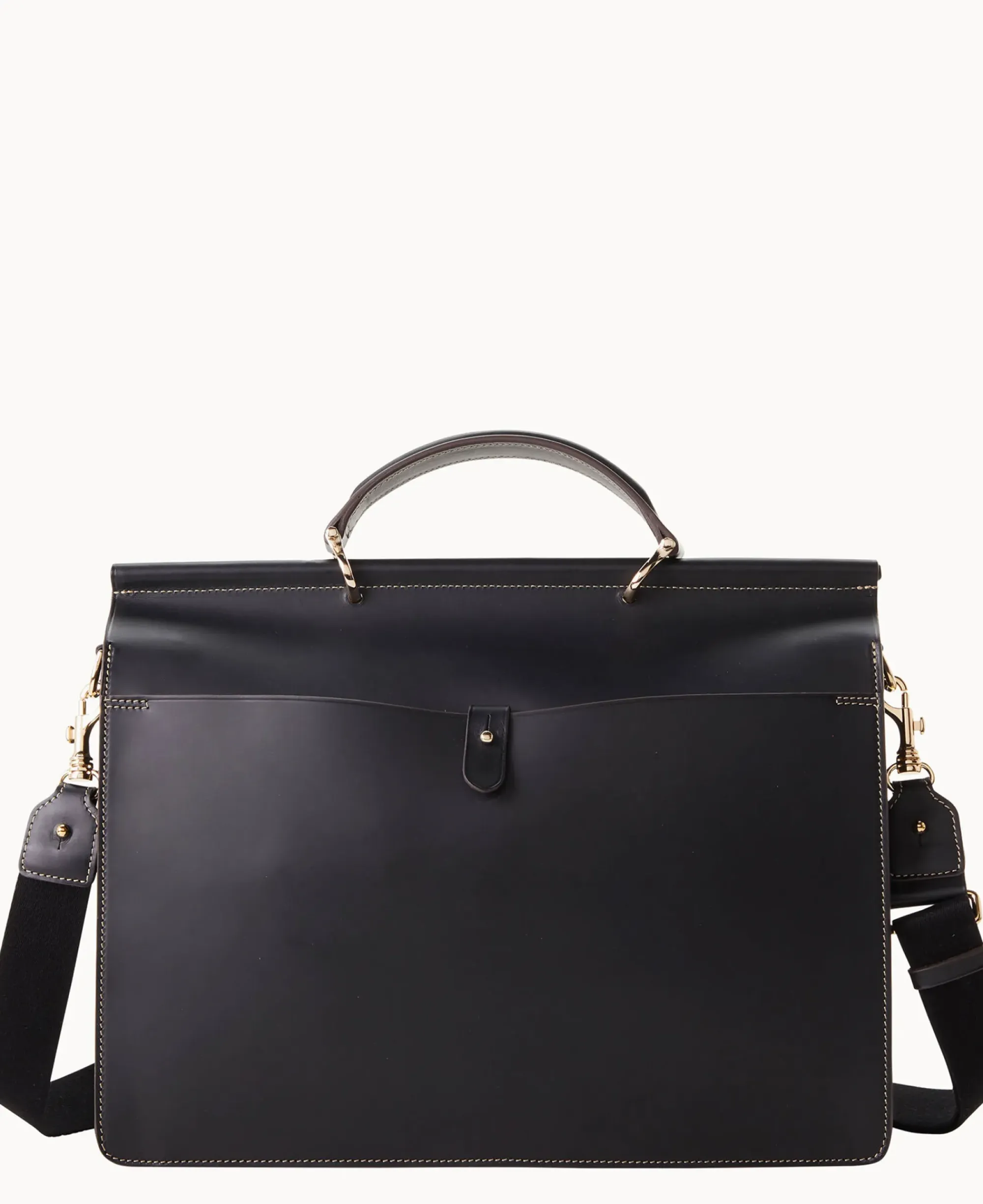 Dooney & Bourke The Alto Collection|Smooth Leather<Alto Double Gusset Buckle Brief Case Black