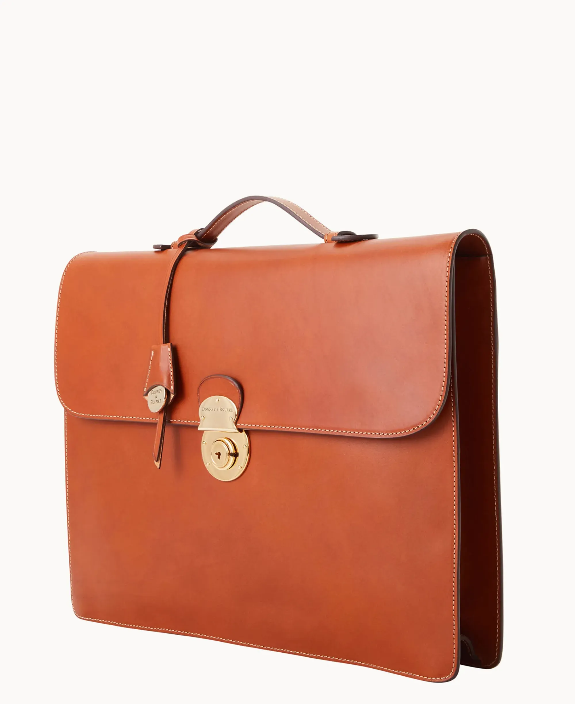 Dooney & Bourke The Alto Collection|Smooth Leather<Alto Small Gusset Briefcase Saddle