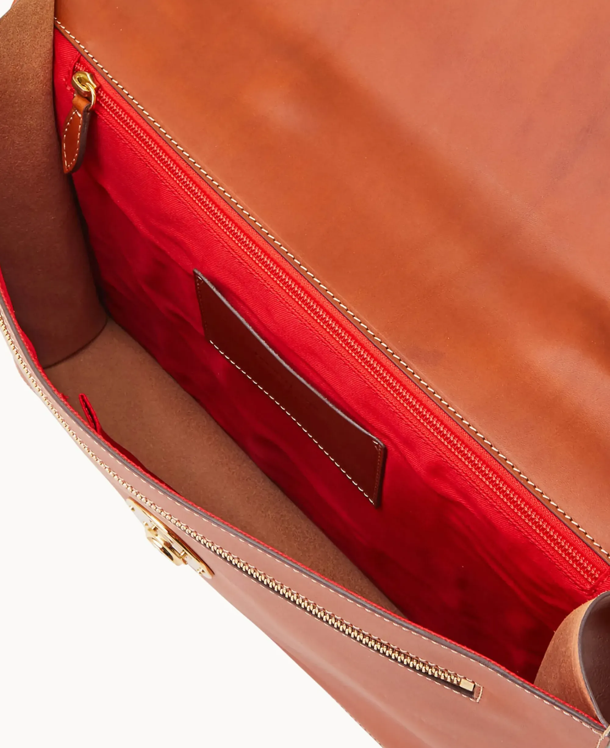 Dooney & Bourke The Alto Collection|Smooth Leather<Alto Small Gusset Briefcase Saddle