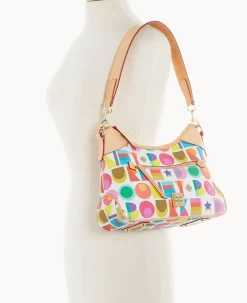 Dooney & Bourke The Art Deco Collection|Spring Style<Art Deco Hobo White