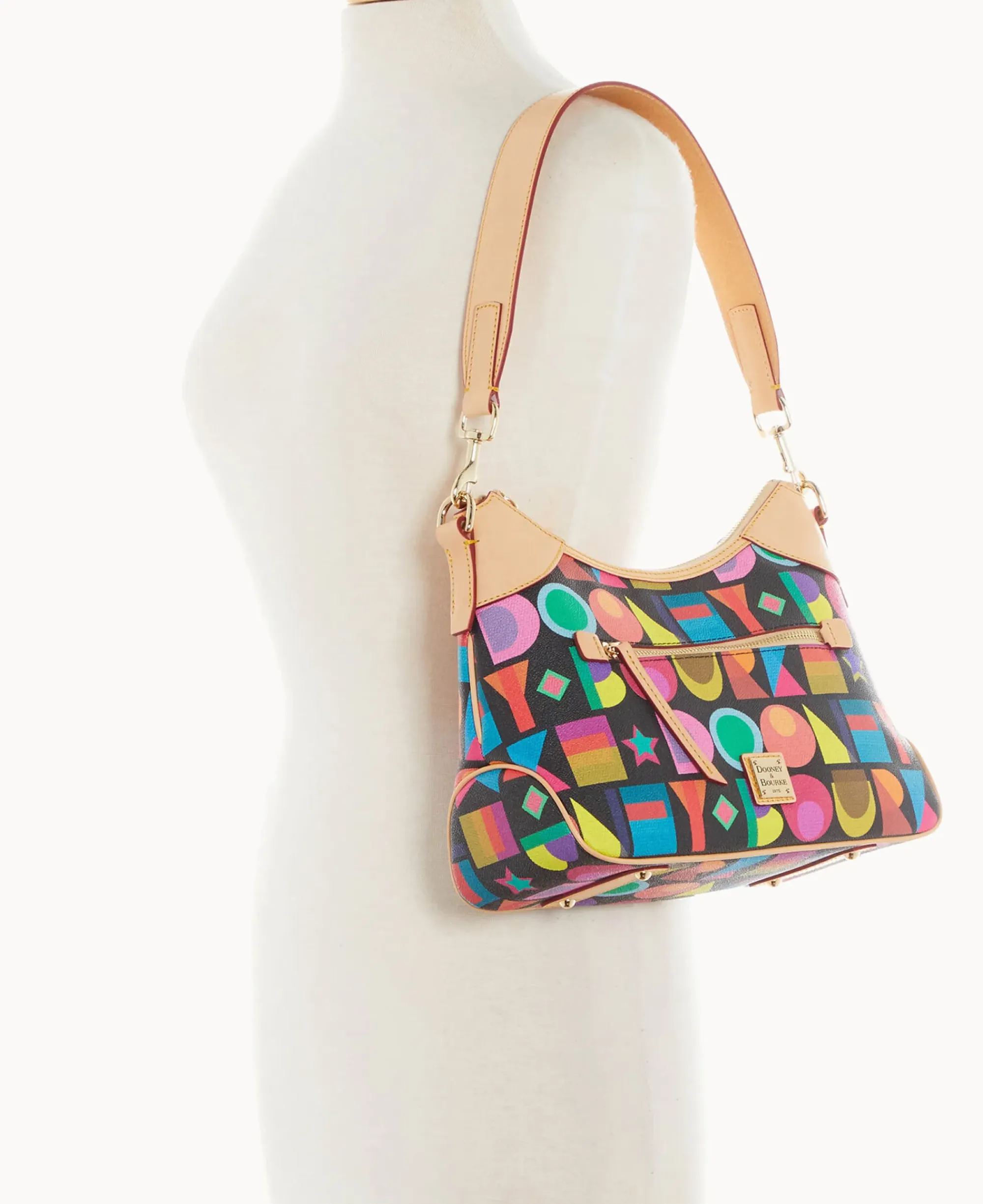 Dooney & Bourke The Art Deco Collection|Spring Style<Art Deco Hobo Black