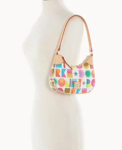 Dooney & Bourke The Art Deco Collection|Spring Style<Art Deco Luna Hobo White