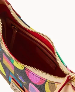Dooney & Bourke The Art Deco Collection|Spring Style<Art Deco Luna Hobo Black