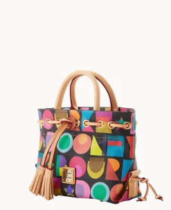Dooney & Bourke The Art Deco Collection|Spring Style<Art Deco Small Tassel Tote Black