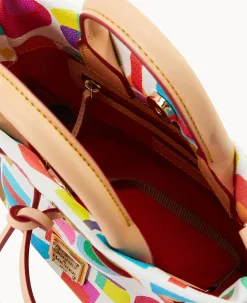 Dooney & Bourke The Art Deco Collection|Spring Style<Art Deco Small Tassel Tote White