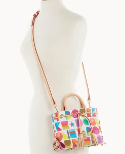 Dooney & Bourke The Art Deco Collection|Spring Style<Art Deco Small Tassel Tote White