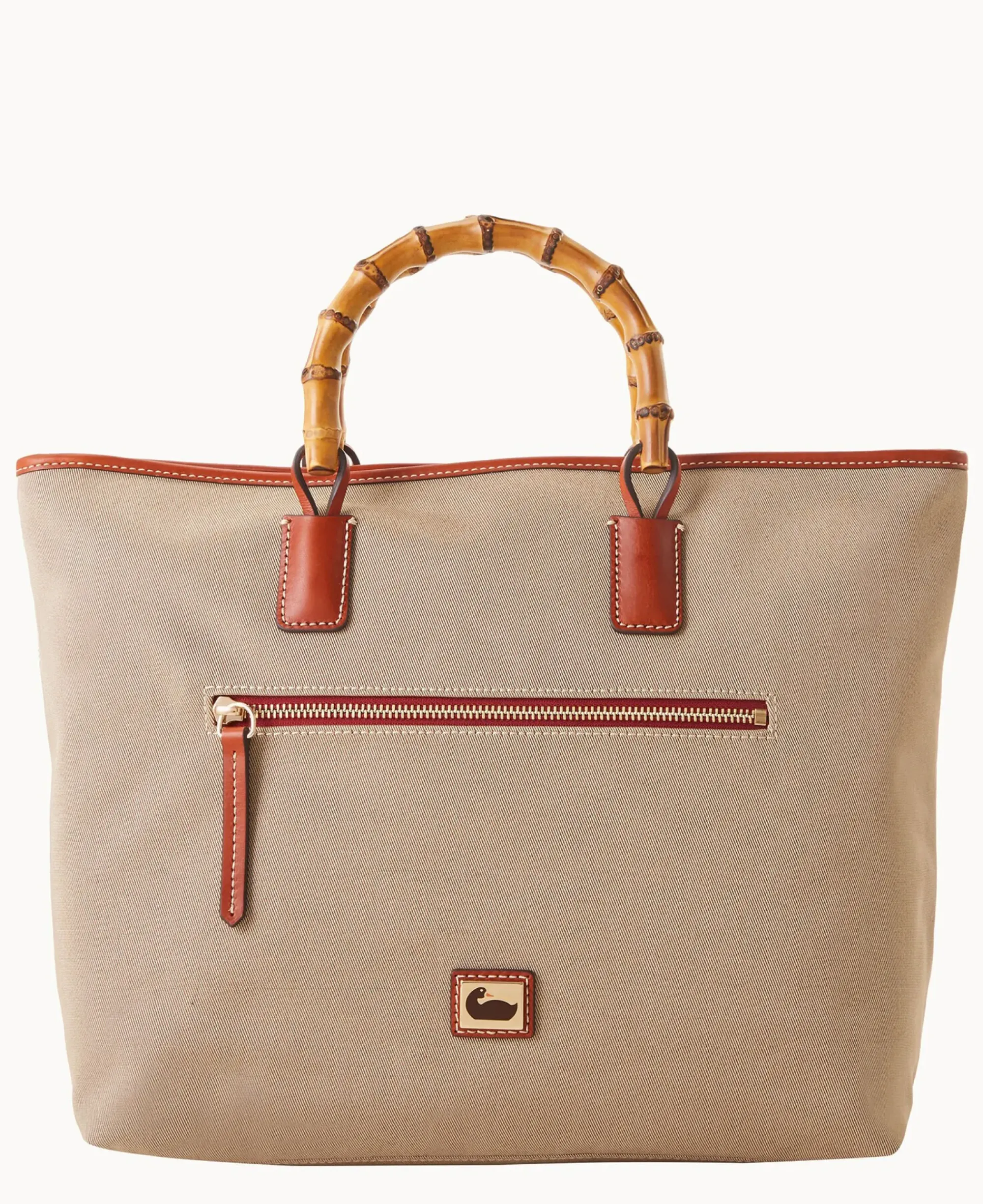 Dooney & Bourke Ready For the Getaway|Printed Fabric<Bamboo Handle Tote Khaki