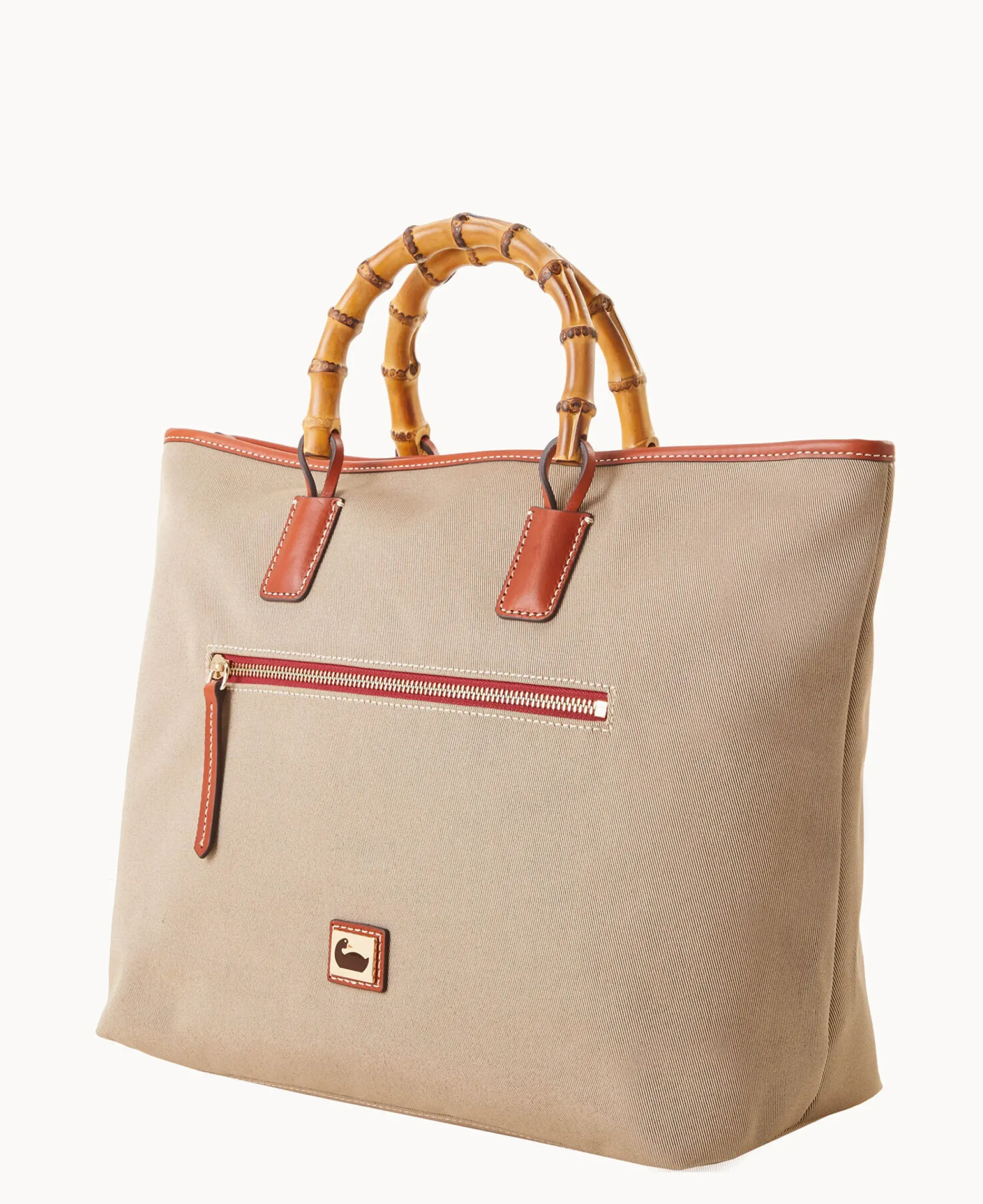 Dooney & Bourke Ready For the Getaway|Printed Fabric<Bamboo Handle Tote Khaki