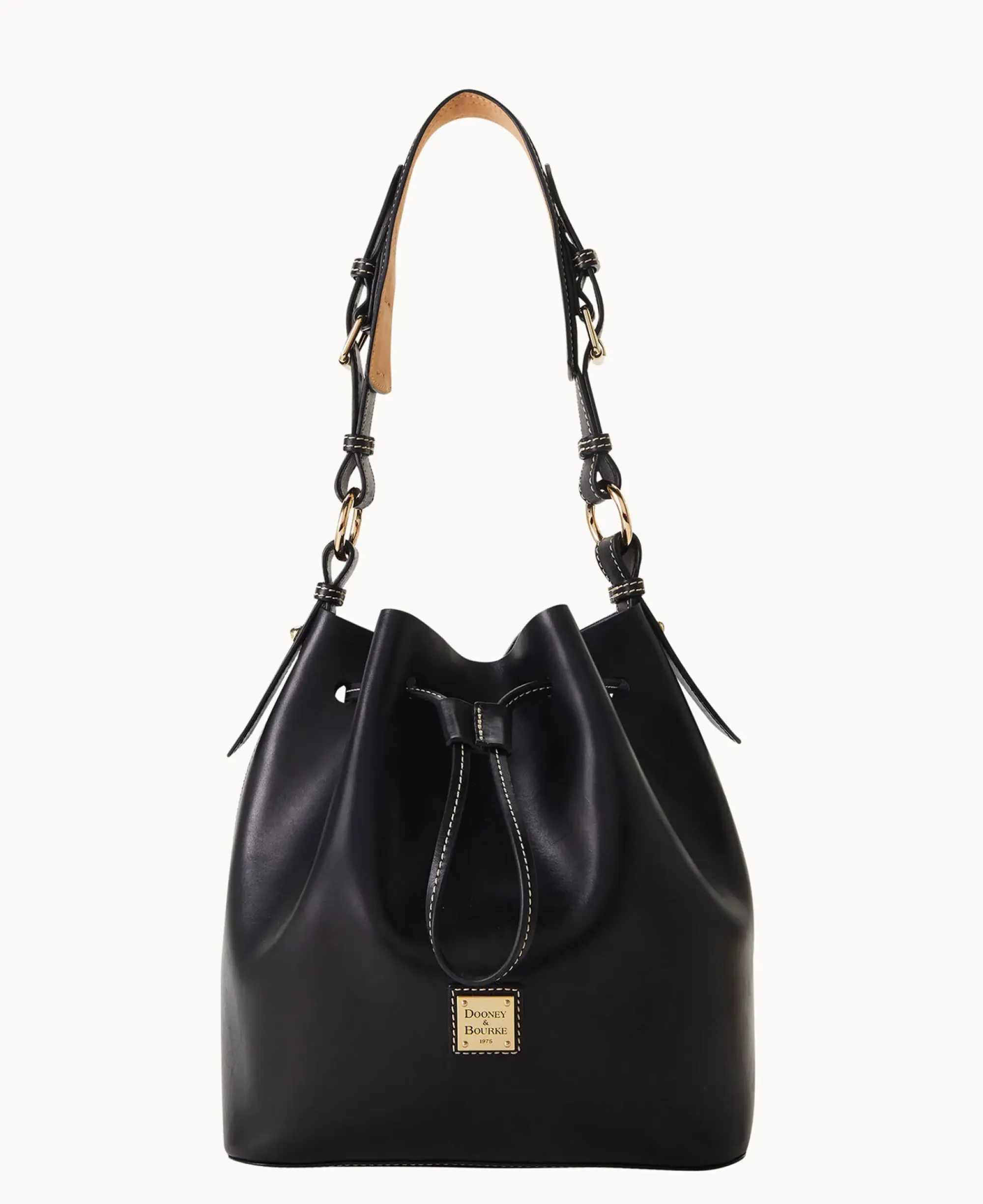 Dooney & Bourke Smooth Leather|Shoulder Bags<Belmar Drawstring 25 Black
