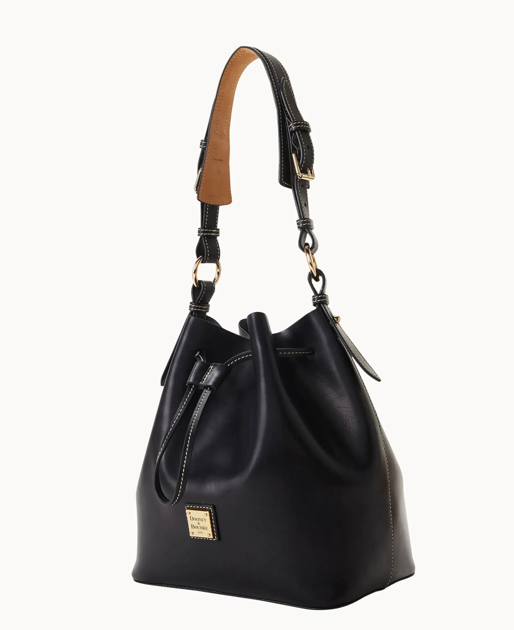 Dooney & Bourke Smooth Leather|Shoulder Bags<Belmar Drawstring 25 Black
