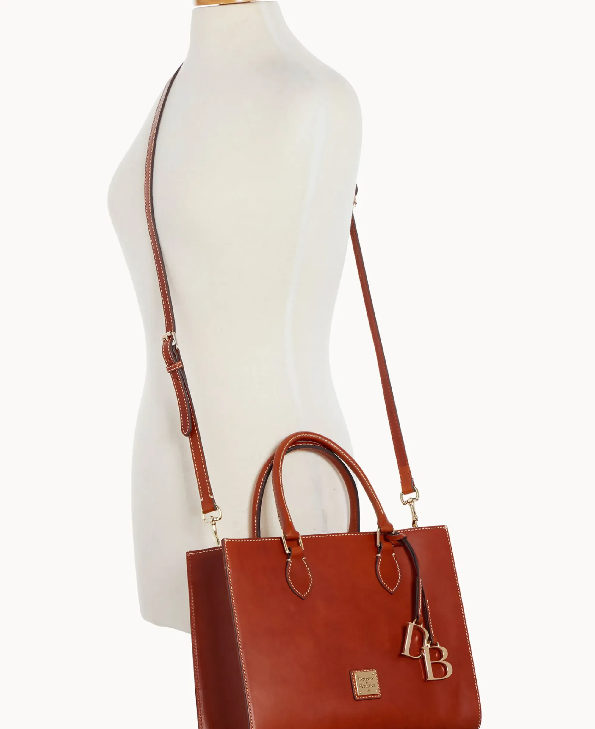 Dooney & Bourke Smooth Leather|Shoulder Bags<Belmar Janine 30 N S Tan